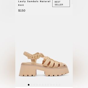 ISO Dolce Vita lasly sandals in the color natural knit